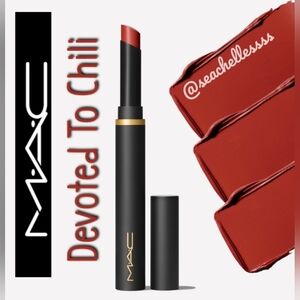 Devoted To Chili | Mac Cosmetics Powder Kiss Velvet Blur Slim Stick | Brand New